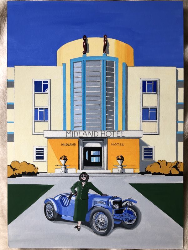 The Midland Hotel, Ariadne Oliver and her 1933 Riley